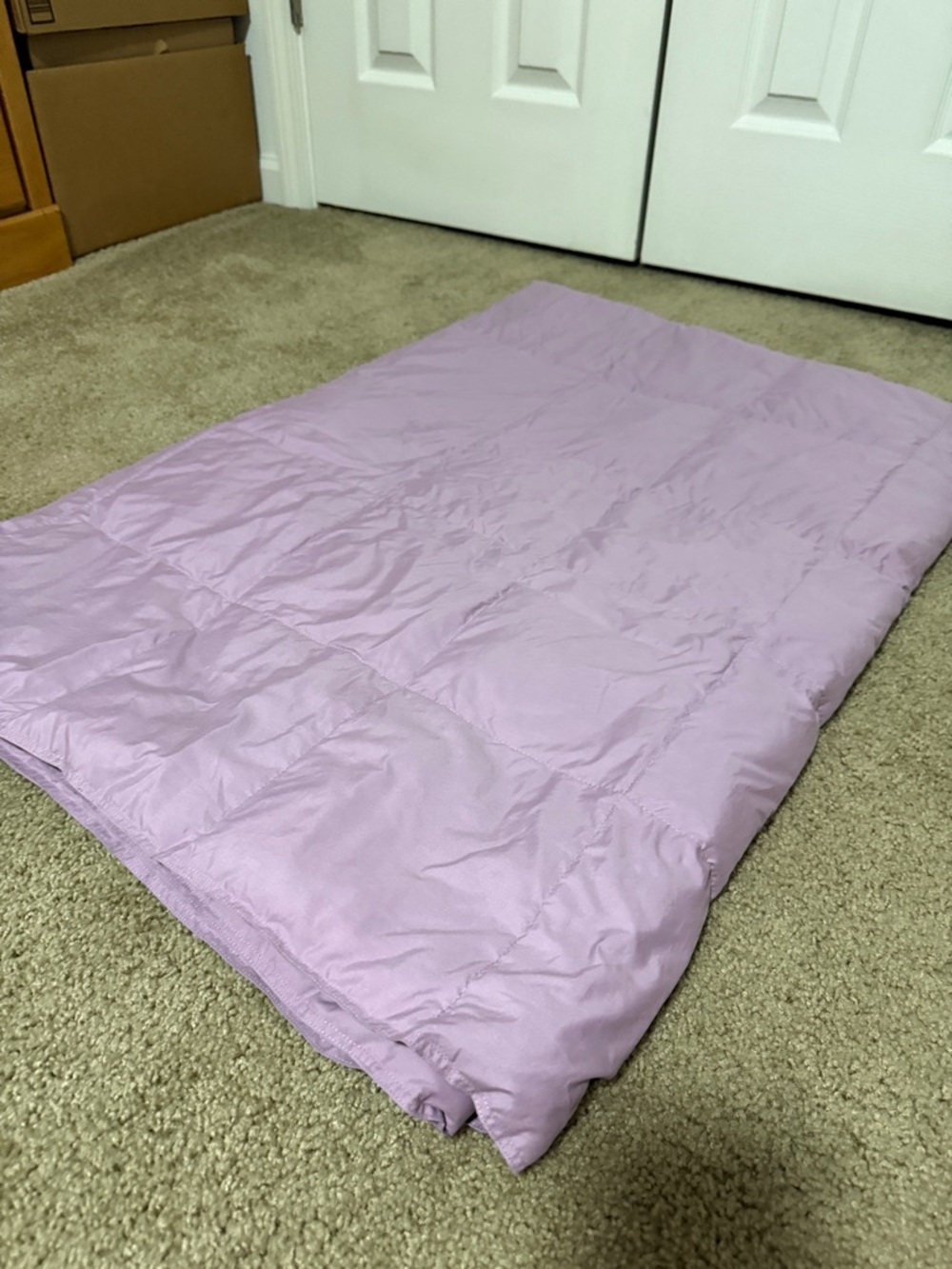 Light Purple Quilted Comforter - Plush Home Bedding
